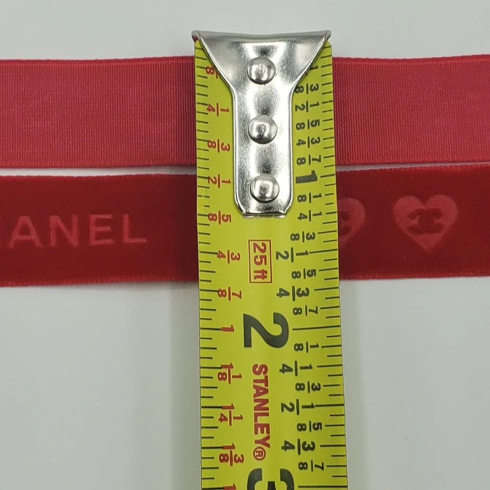 Chanel Red Ribbon 75 inches